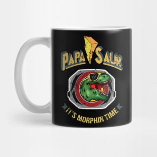 Papasaur Power Rangers Badge Mug